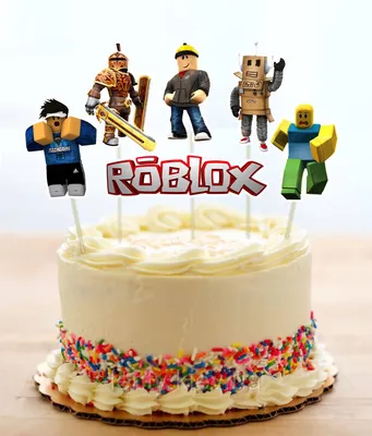Кремовый торт Roblox на заказ, недорого
