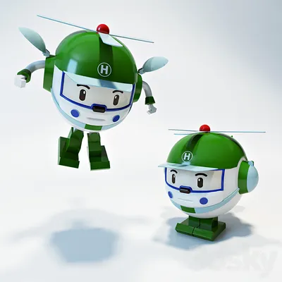 6 In 1 Korean Animation Cartoon Robocar Poli Transformation Robot Car Toys  Set | Fruugo NO