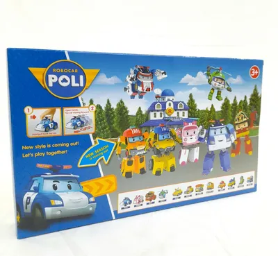 3pcs 6pcs Korea Toys Robocar Poli Transformation Robot Poli Amber Roy Car  Model Anime Action Figure Toys For Children Best Gift - AliExpress