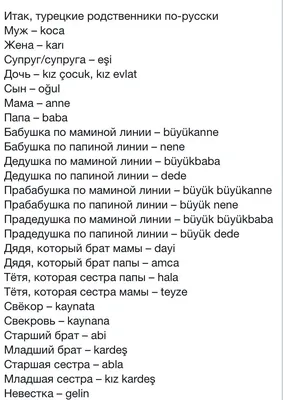 Члены семьи на английском языке: список родственников с переводом