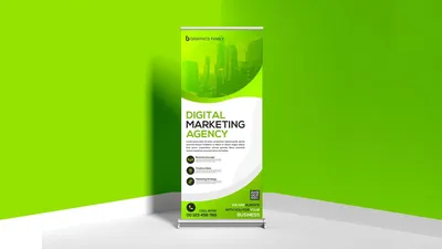 Graphic design of roll up for congresses and fairs. Companies and SMEs.