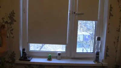 Рулонные шторы Мини - Анже Блэкаут серый на пластиковые окна