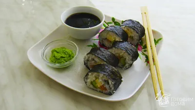 Маки суши ролл с угрем и огурцом — пошаговый рецепт от Katana