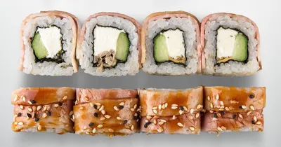 Бекон суши или суши с беконом на гриле - SushiHoll - cуши, роллы и сеты с  доставкой в Днепре