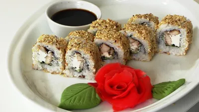 Как сделать Ролл с курицей и кунжутом. Roll with chicken and sesame seeds.  - YouTube