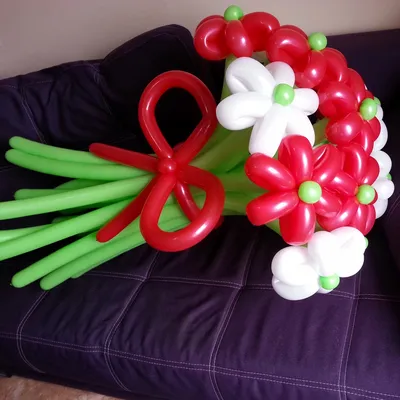 ЦВЕТЫ ромашки ИЗ ШАРИКОВ как сделать своими руками Balloon Flower Bouquet  TUTORIAL flores con globos - YouTube