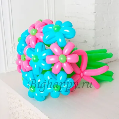 Купить цветы из шаров «Ромашки» с доставкой по Екатеринбургу -  интернет-магазин «Funburg.ru»