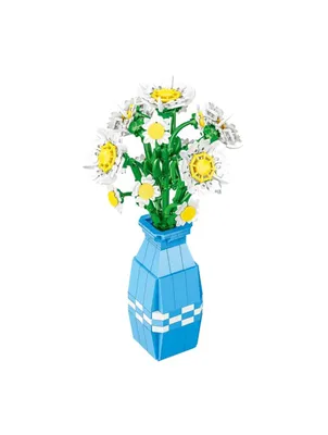 Ромашки в вазе на белом фоне цветы | Премиум Фото