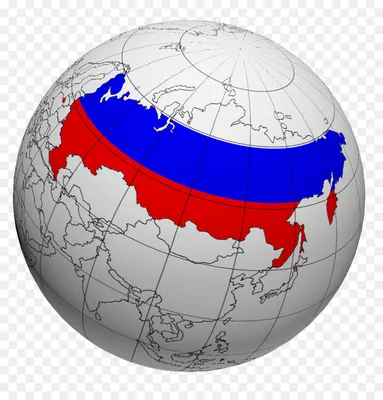 Russia on globe stock illustration. Illustration of white - 83799914