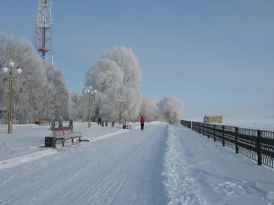 Набережная Ростова-на-Дону зимой