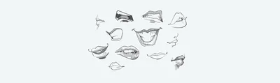 Рот человека рисунок - 31 фото