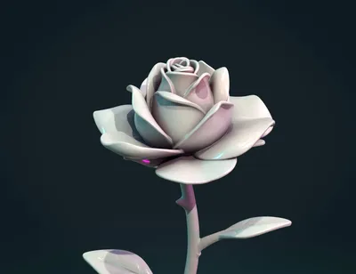 3d Red Rose flower 21783417 PNG