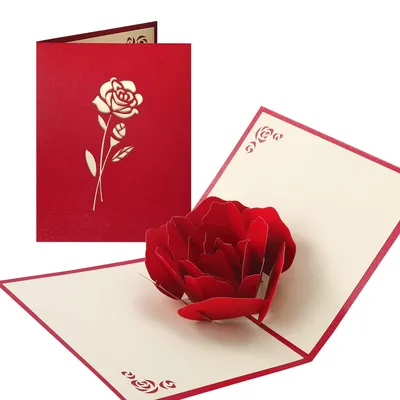 Red rose isolated on white 3d Royalty Free Vector Image