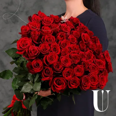 Букет 11 красных роз 90 см - заказ и доставка в Челябинске
