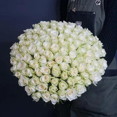 Букет из 101 белой розы Athena (ID#1329873876), цена: 6760 ₴, купить на  Prom.ua