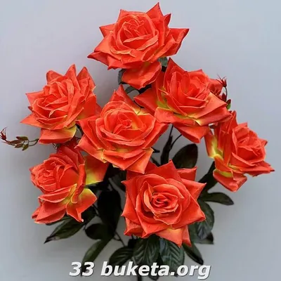 Искусственная Роза из атласа - Искусственные цветы оптом Одесса 7км