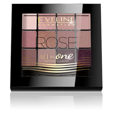 Eveline Eyeshadow Palette 8 Colors Essential Rose - Edenshop