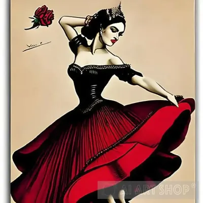 Red Flamenco Rose