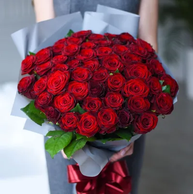 Роза Гран При, 50 см - заказать и купить цветы с доставкой | Donpion