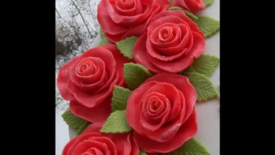 ШОК! Розы Без Спец.Инструментов/ #Роза с мастики МК/ Цветы с мастики -  YouTube