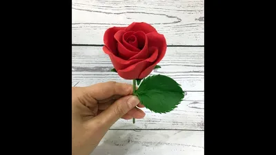 Роза из мастики. Самый простой способ для новичков! Easy and fast fondant  rose! Танинторт - YouTube