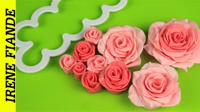 Как сделать красивую розу из мастики за 5 минут - YouTube