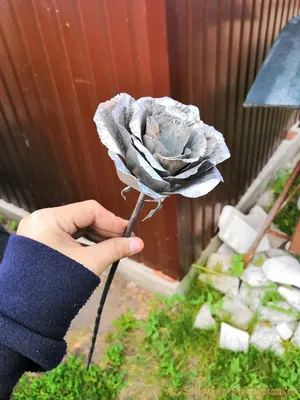 Роза из металла | Кованые розы Своими руками - YouTube