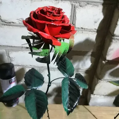 Роза из цветного металла (ID#1105500109), цена: 715 ₴, купить на Prom.ua