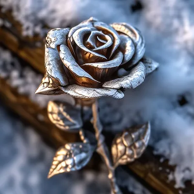 Роза из металла…» — создано в Шедевруме