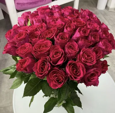 101 роза кения микс №558 - 🌹 Цветы Новосибирск заказ: