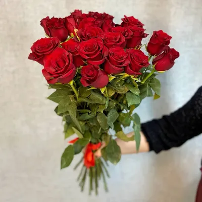 Роза 35см красная (Кения) от интернет-магазина Цветландия 24