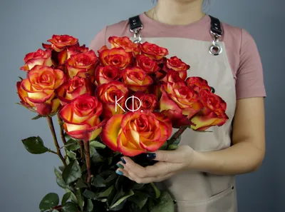 А) 101 Роза \"Хай Меджик\" (Кения) 50 см и скидки в интернет магазине цветов  Роз Новоросс