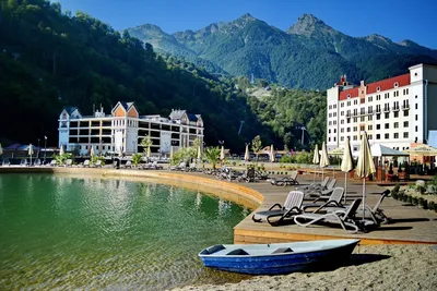 Пляж горного озера «Rosa Beach» - Услуги, развлечения, SPA | Отель  «Radisson Rosa Khutor» (Рэдиссон Роза Хутор), Сочи Официальный сайт!