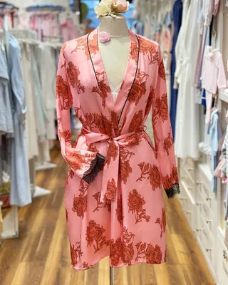 Bathrobe kimono Arlekino Rose Quartz - DecoFlux