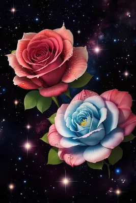 Cosmic Rose in Vibrant Colors\" Art Board Print for Sale by Martin Alexander  | Redbubble