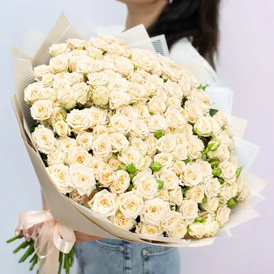 Купить Кустовые розы \"Яна\" в Москве недорого. Быстрая доставка по москве и  области