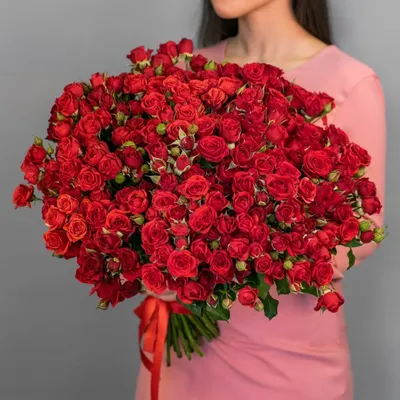 Заказать Кустовая роза красная - Доставка цветов в Пензе flow58.ru