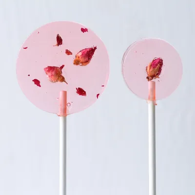 The Edible Demaskan Rose Petal Lollipop – The Little Lollipop Shop