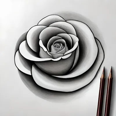 Цветы нарисованные карандашом | Премиум Фото