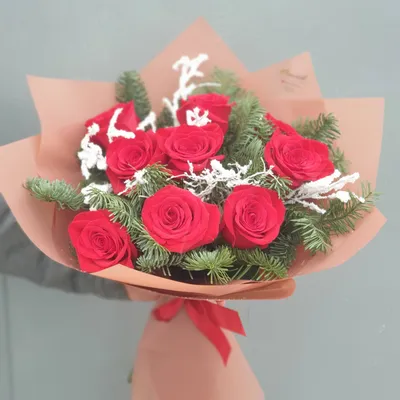 ᐉ Купить букет \"frosty rose\" из роз и нобилиса в Актау с доставкой |  Интернет-магазин AktauZakazBuketov