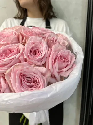 Купить букет 21 французская роза Пинк Охара! - Пермь. Круглосуточная  доставка