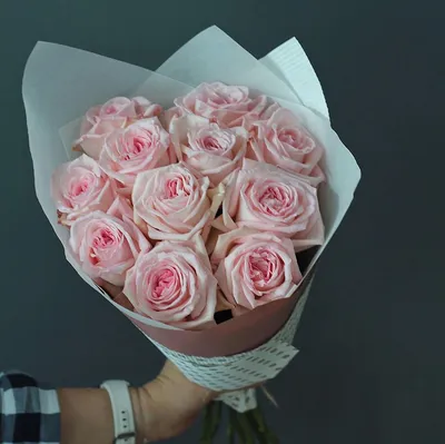 А) 21 Роза \"Пинк Охара\" 60 см и скидки в интернет магазине цветов Роз  Новоросс