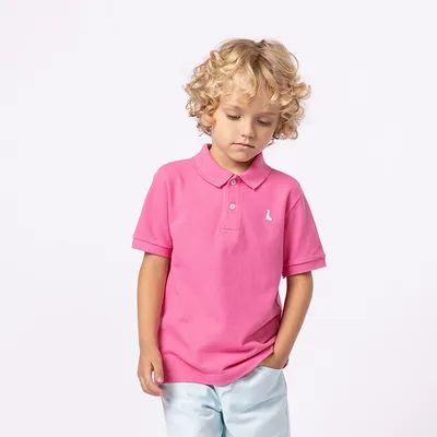 Camisa Polo Infantil Masculina Beabá Rosa Beaba na Carroussel Kids