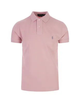 Pink Pique Polo Shirt With Pony - RALPH LAUREN - Russocapri