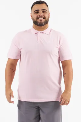 Polo hombre manga corta rosa.