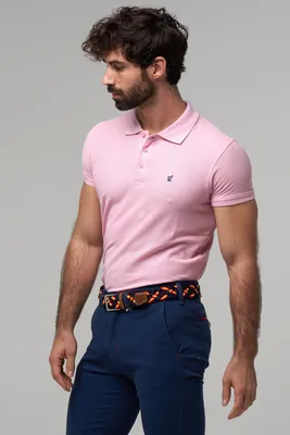 POLO RALPH LAUREN - Relaxed Fit Striped Linen rosa skjorte | Høyer