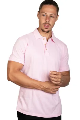 Camisa Polo Feminina Rosa | TechMalhas