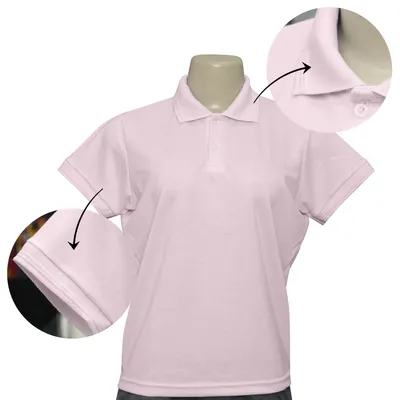 Playera Polo Rosa A0400