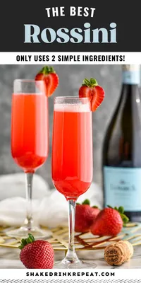 Rossini | Recipe in 2023 | Strawberry cocktails, Strawberry drinks, Pureed  food recipes