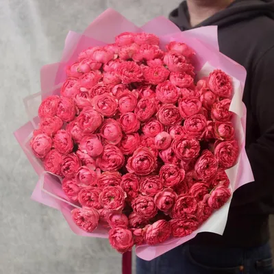 25 пионовидных кустовых роз Джульетта розбери. Букет 295 Kimbirly Flowers,  Цветы и подарки в Сургуте, купить по цене 12500 RUB, Монобукеты в Flower  shop с доставкой | Flowwow